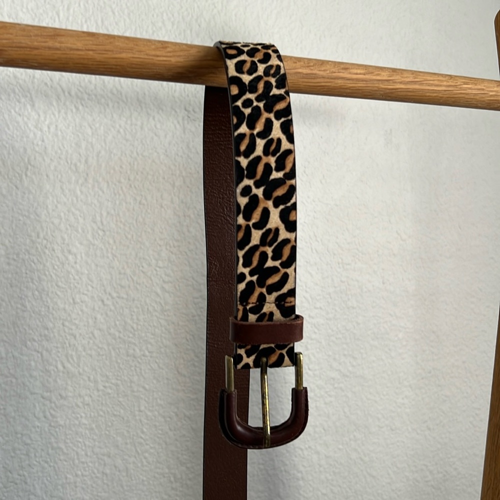 Anthropologie Leopard Belt